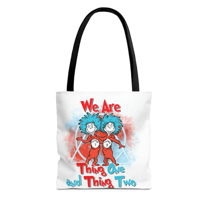 We Are Thing One and Thing Two Tote Bag (AOP)