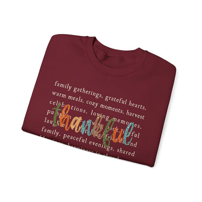 Thanksgiving Thankful Unisex Heavy Blend™ Crewneck Sweatshirt