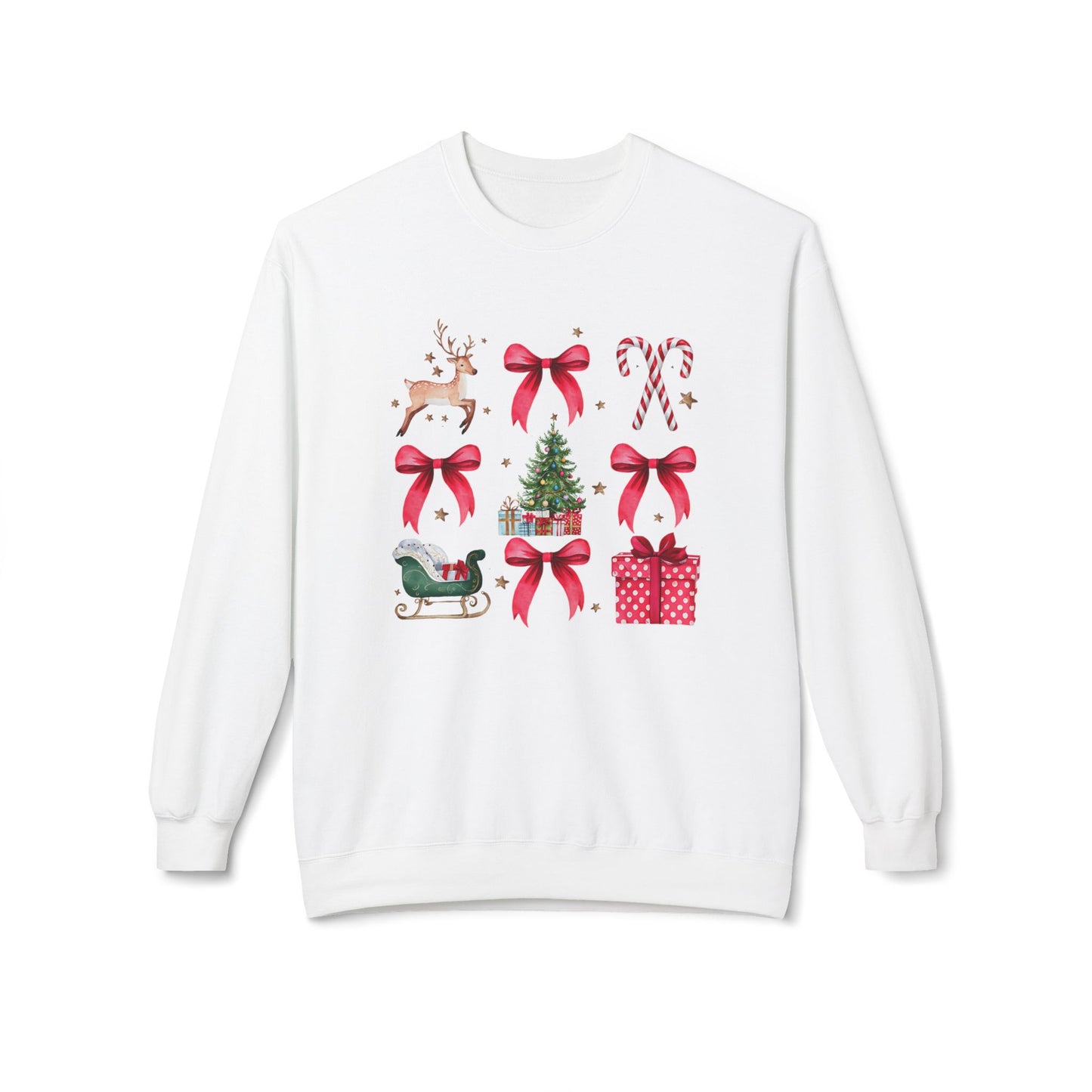 Merry Christmas Coquette Softstyle Fleece Sweatshirt