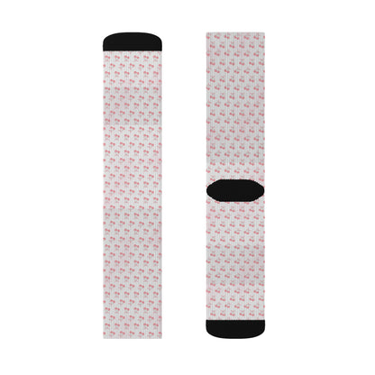 Coquette Cherry Sublimation Socks