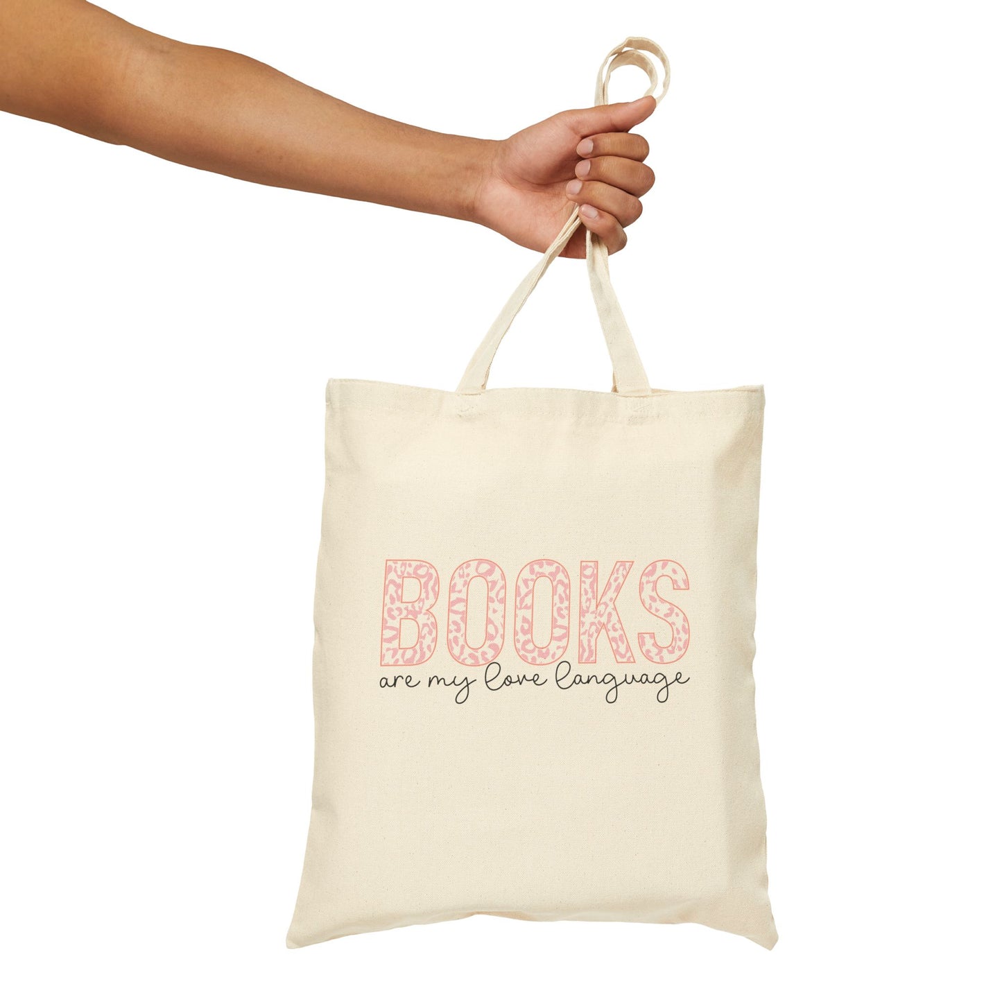 Books Are My Love Language Tote Bag, Book Lover Gift