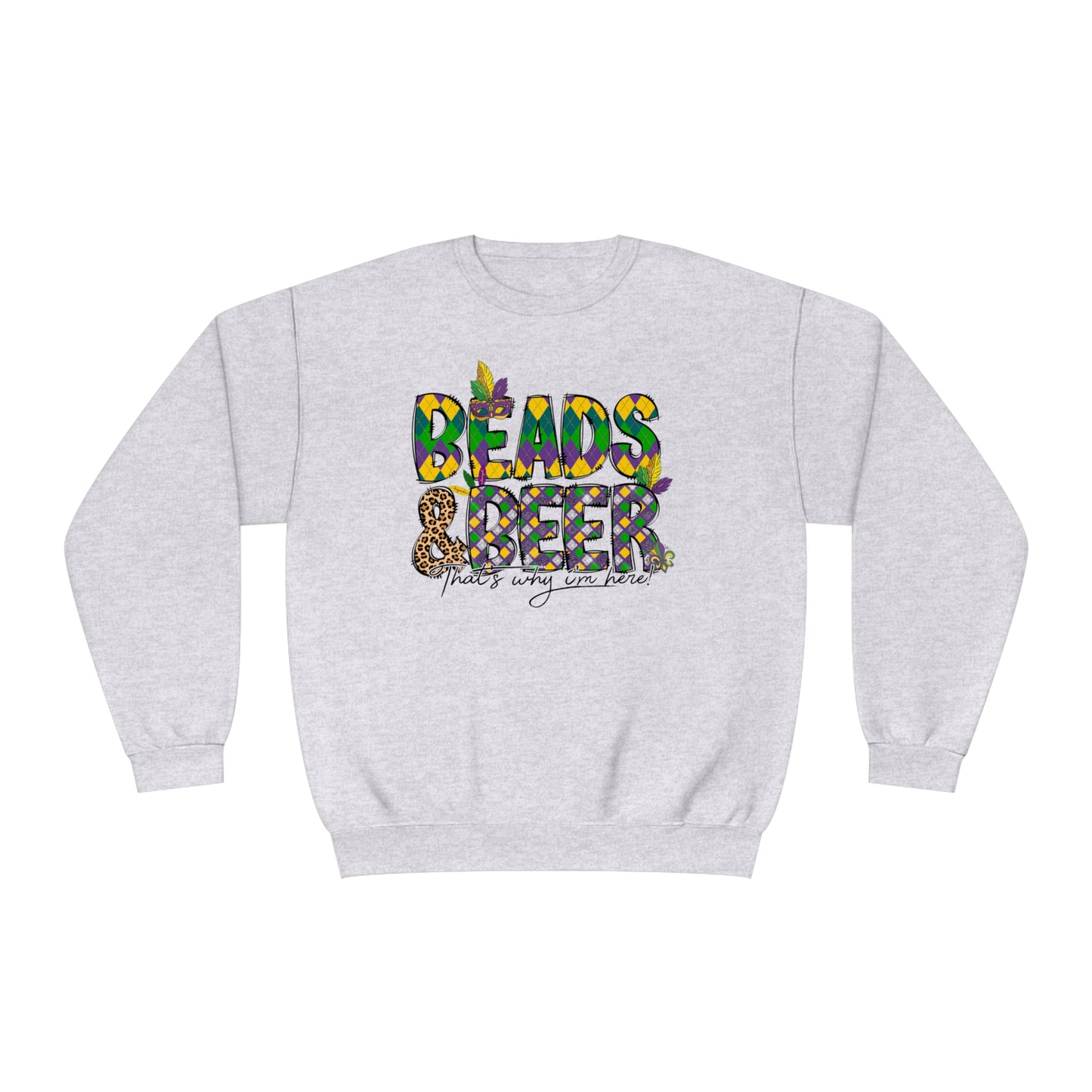 Mardi Gras Beads Sweatshirt