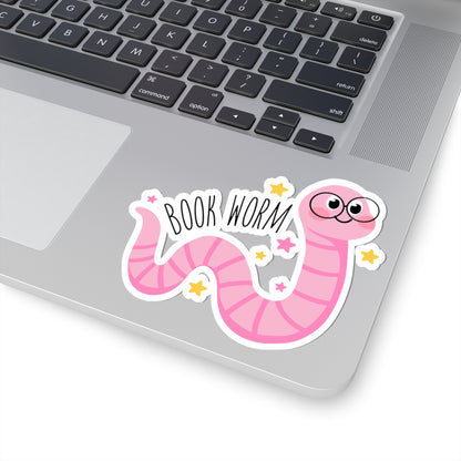 Cute Glossy Book Worm Stickers
