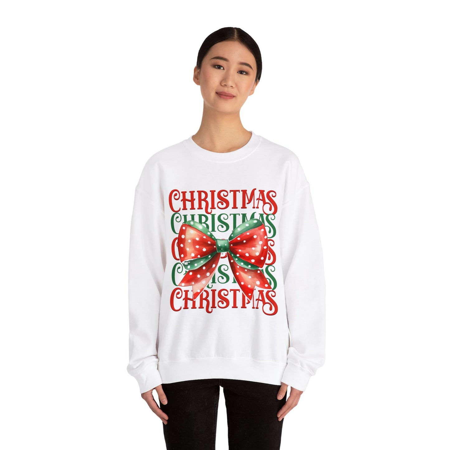 Christmas Coquette Bow Sweatshirt