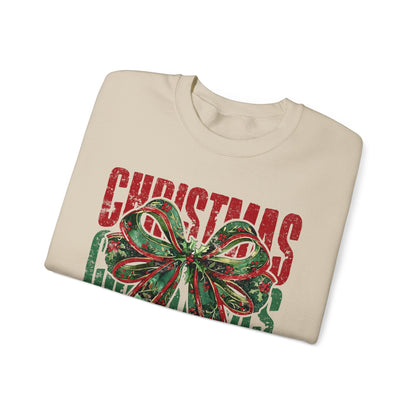 Christmas Coquette Bow Sweatshirt