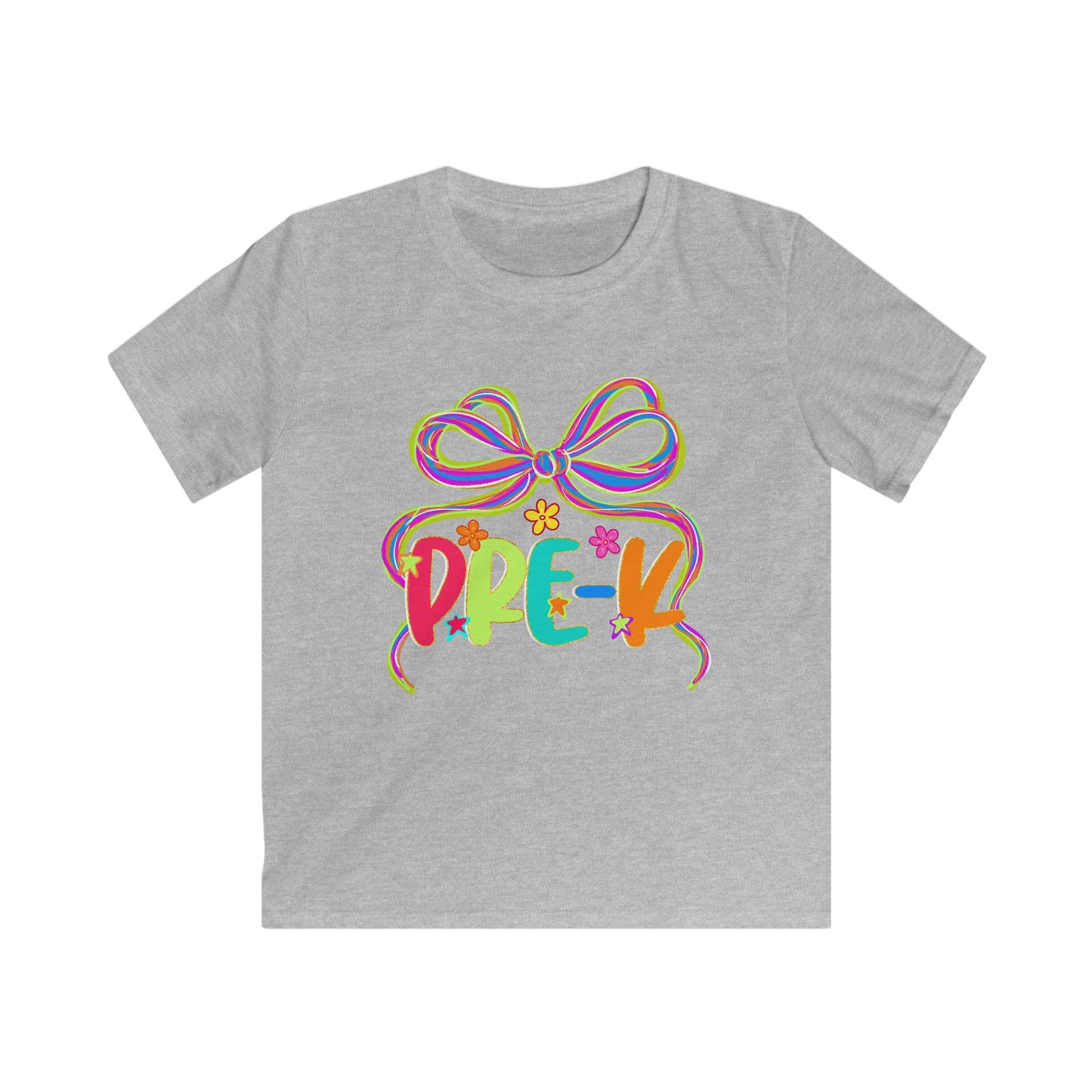 Neon Pre-K Kids Back to School Softstyle Tee