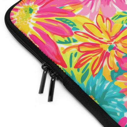 Bright Floral Laptop Sleeve