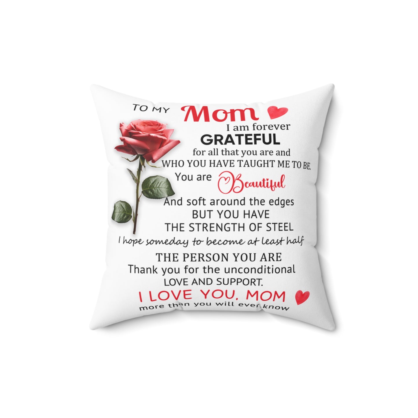 Mom Appreciation Decorative Pillow