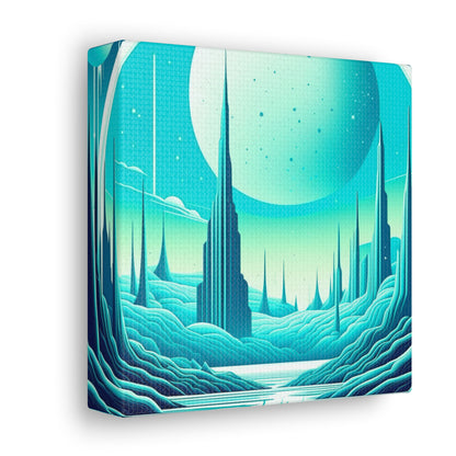 Space City Canvas Wall Art