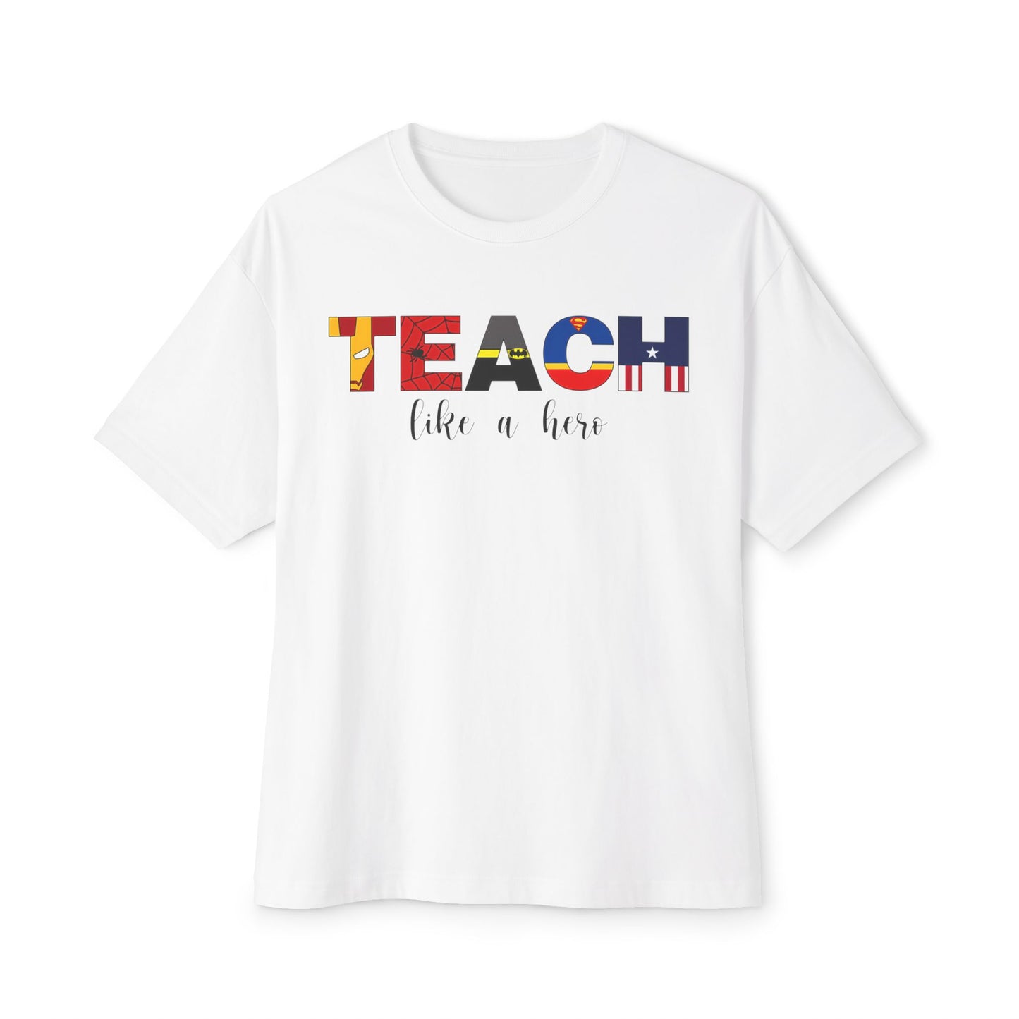 Superhero Teacher Unisex Boxy T-Shirt
