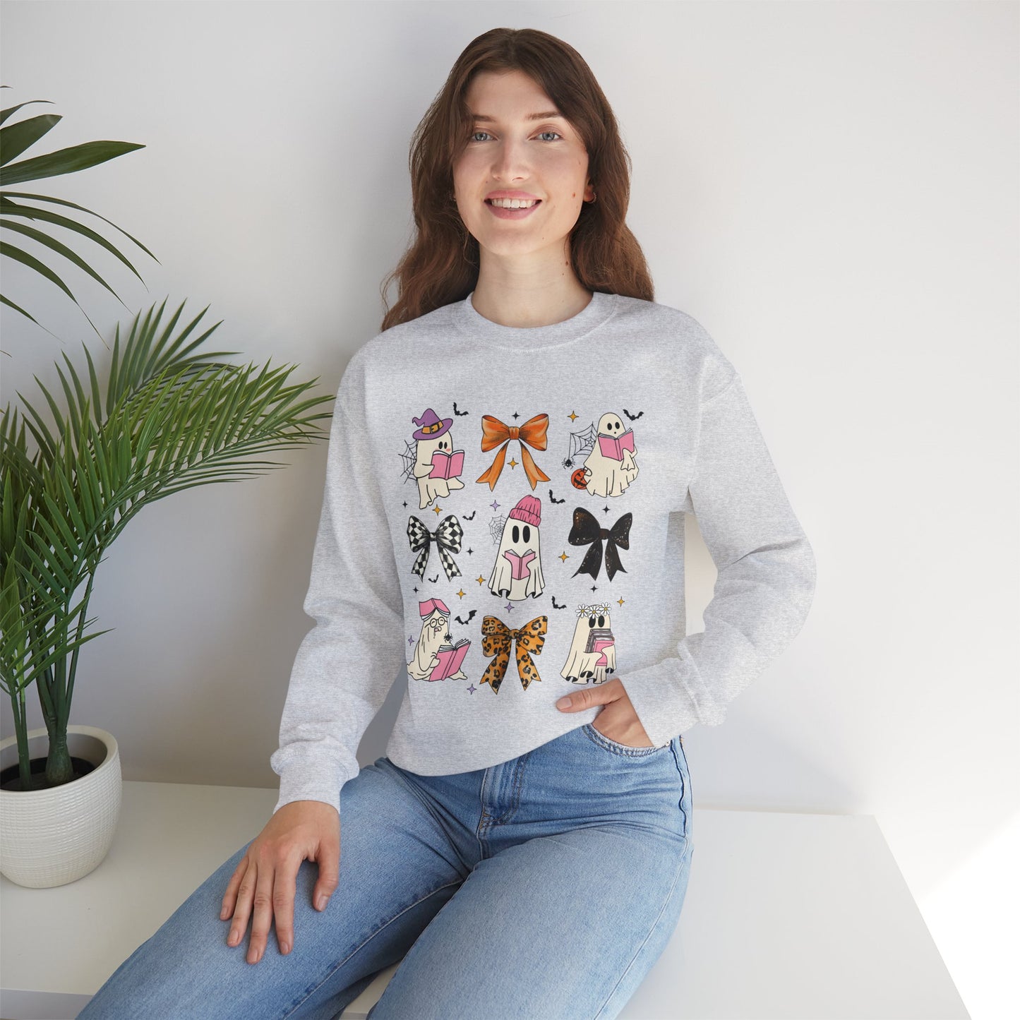 Coquette Ghosts and Books Sweatshirt