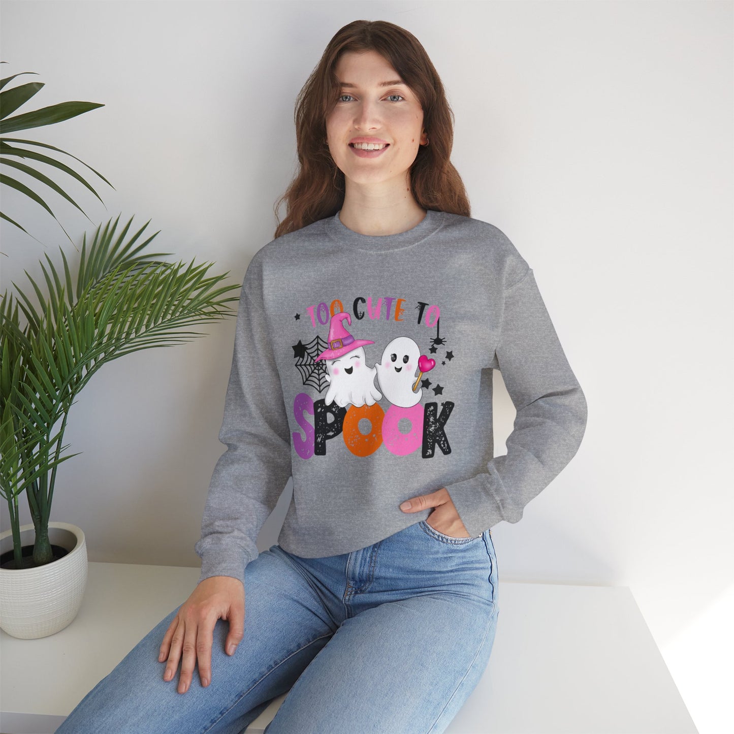 Too Cute to Spook Halloween Sweatshirt