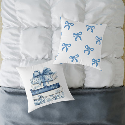 Coquette Book Stack Decorative Pillow