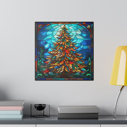 Stained Glass Christmas Canvas