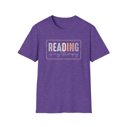 Reading is My Therapy Unisex Softstyle T-Shirt