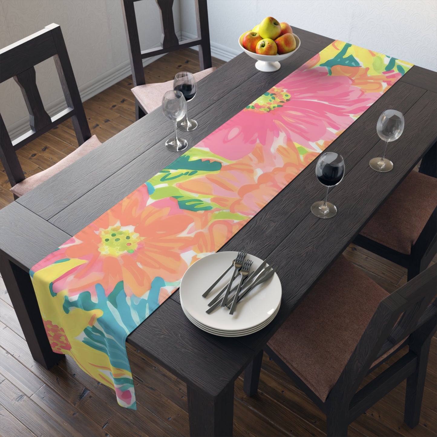 Bright Tropical Table Runner (Cotton, Poly)