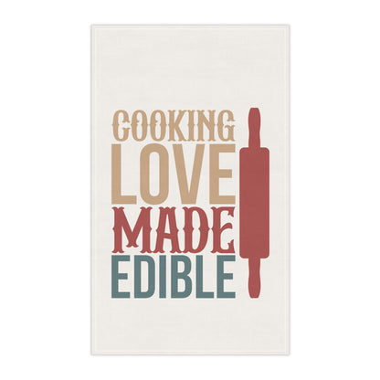 Cooking Love Made Edible Kitchen Towel