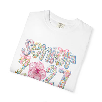 Senior 2027 Floral Graduation T-Shirt