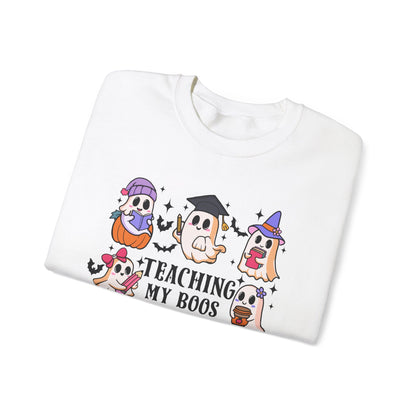 Teaching My Boos Halloween Unisex Heavy Blend™ Crewneck Sweatshirt