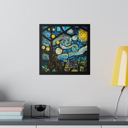 Van Gogh Starry Night Wall Art Matte Canvas