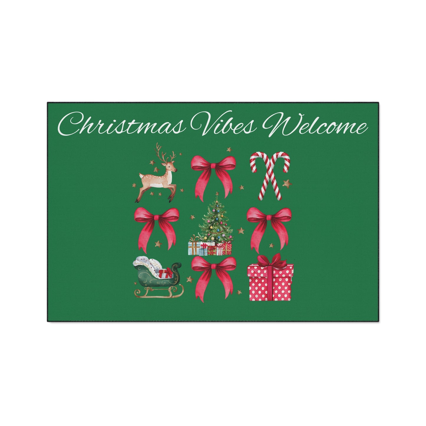 Christmas Vibes Welcome Heavy Duty Floor Mat