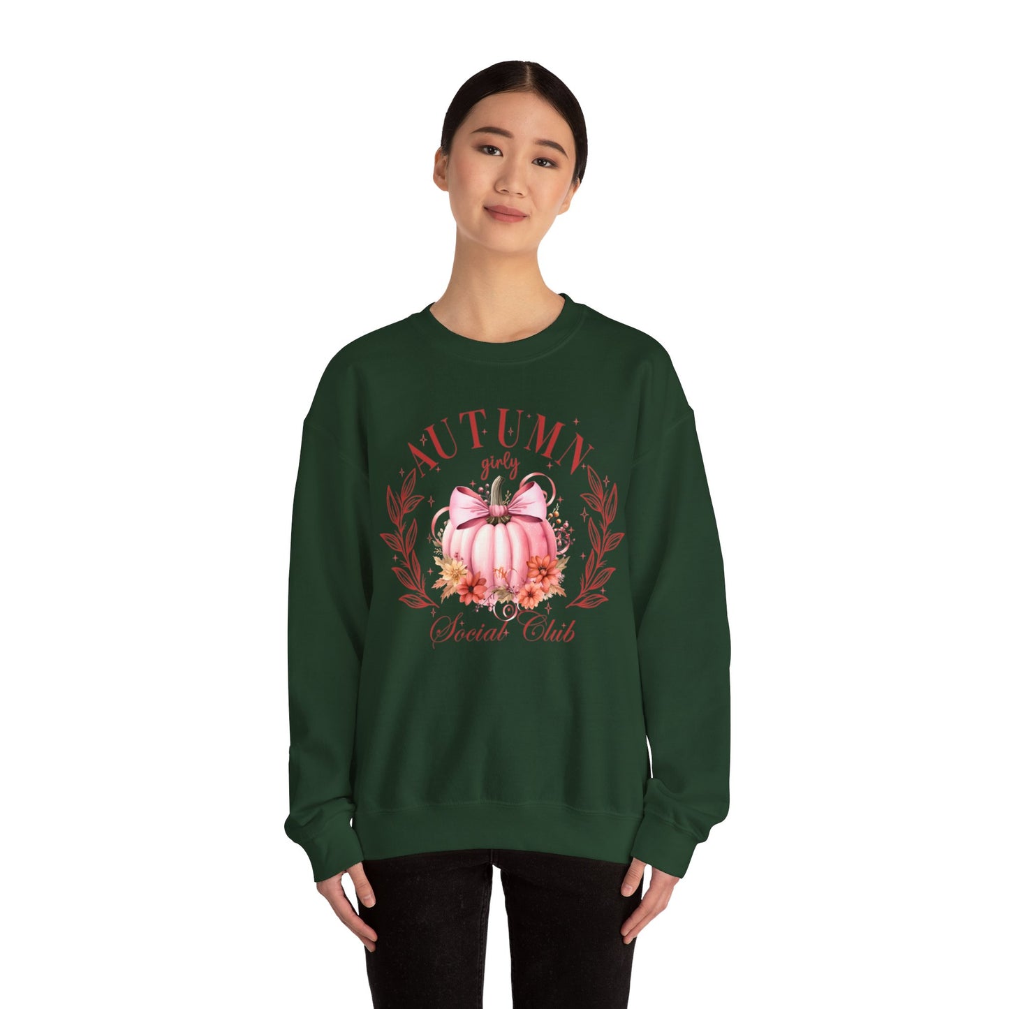 Autumn Girly Social Club Unisex Heavy Blend™ Crewneck Sweatshirt