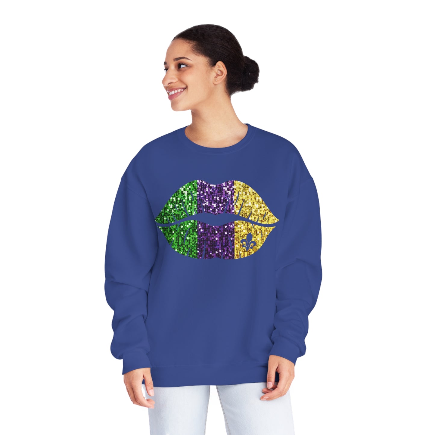 Mardi Gras Lips Sweatshirt