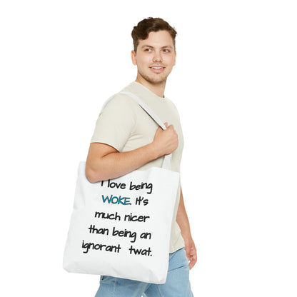 I Love Being Woke Tote Bag (AOP)