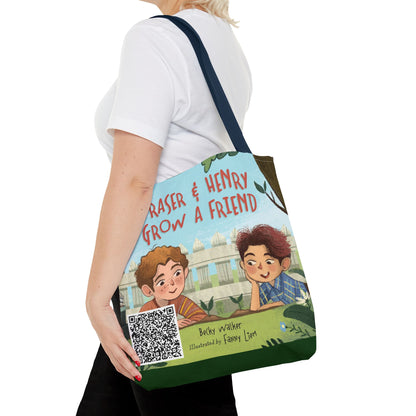 Fraser & Henry Grow a Friend Book Illustration Tote Bag
