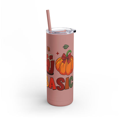 Fall Basics Skinny Matte Tumbler, 20oz