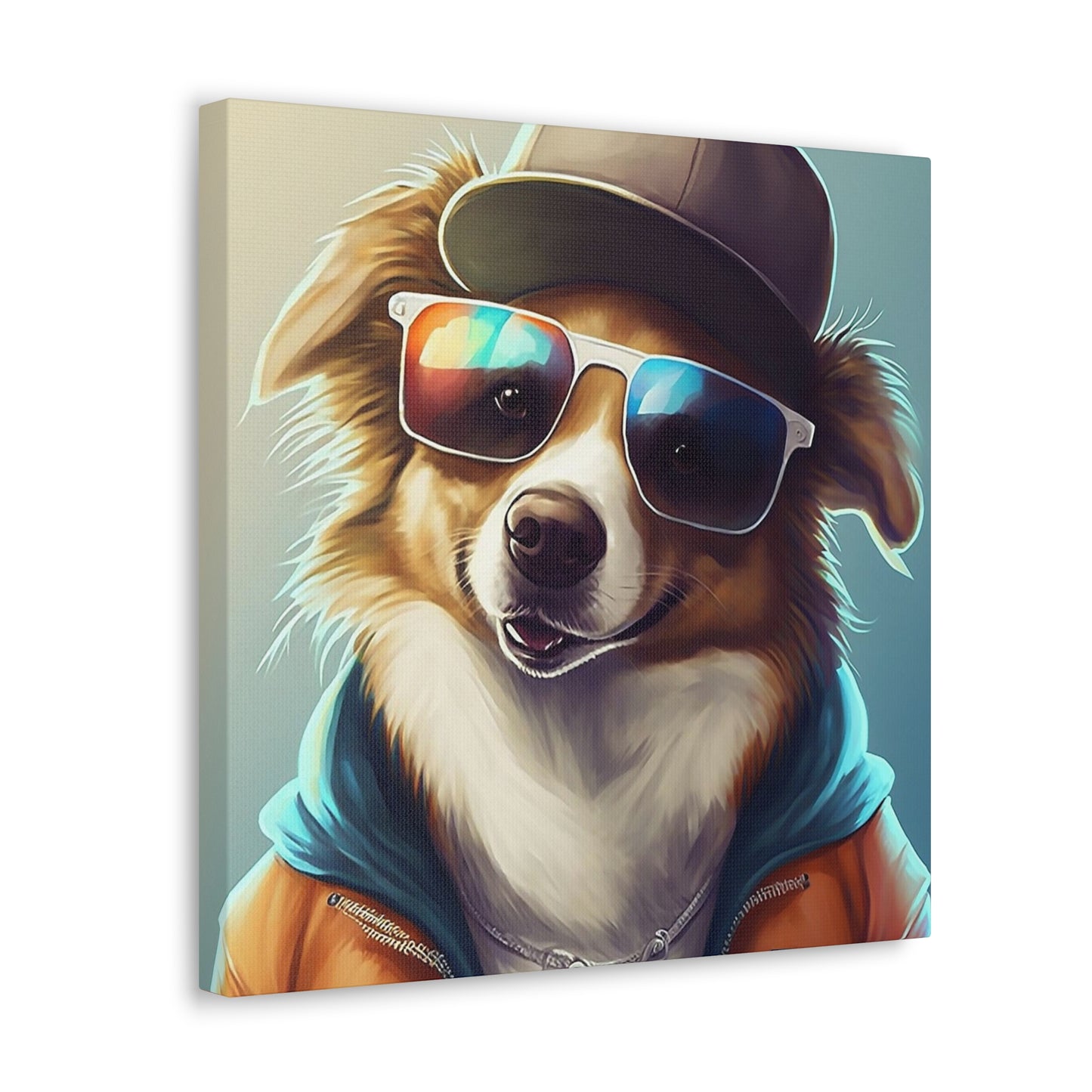 Dog in Sunglasses Canvas Wall Art