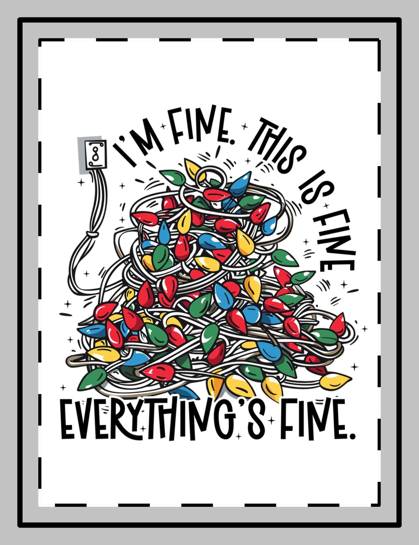 Everything's Fine Christmas Magnets