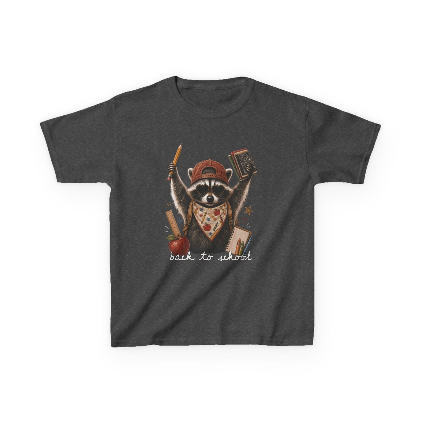 Kids Back to School Raccoon Classroom Tee