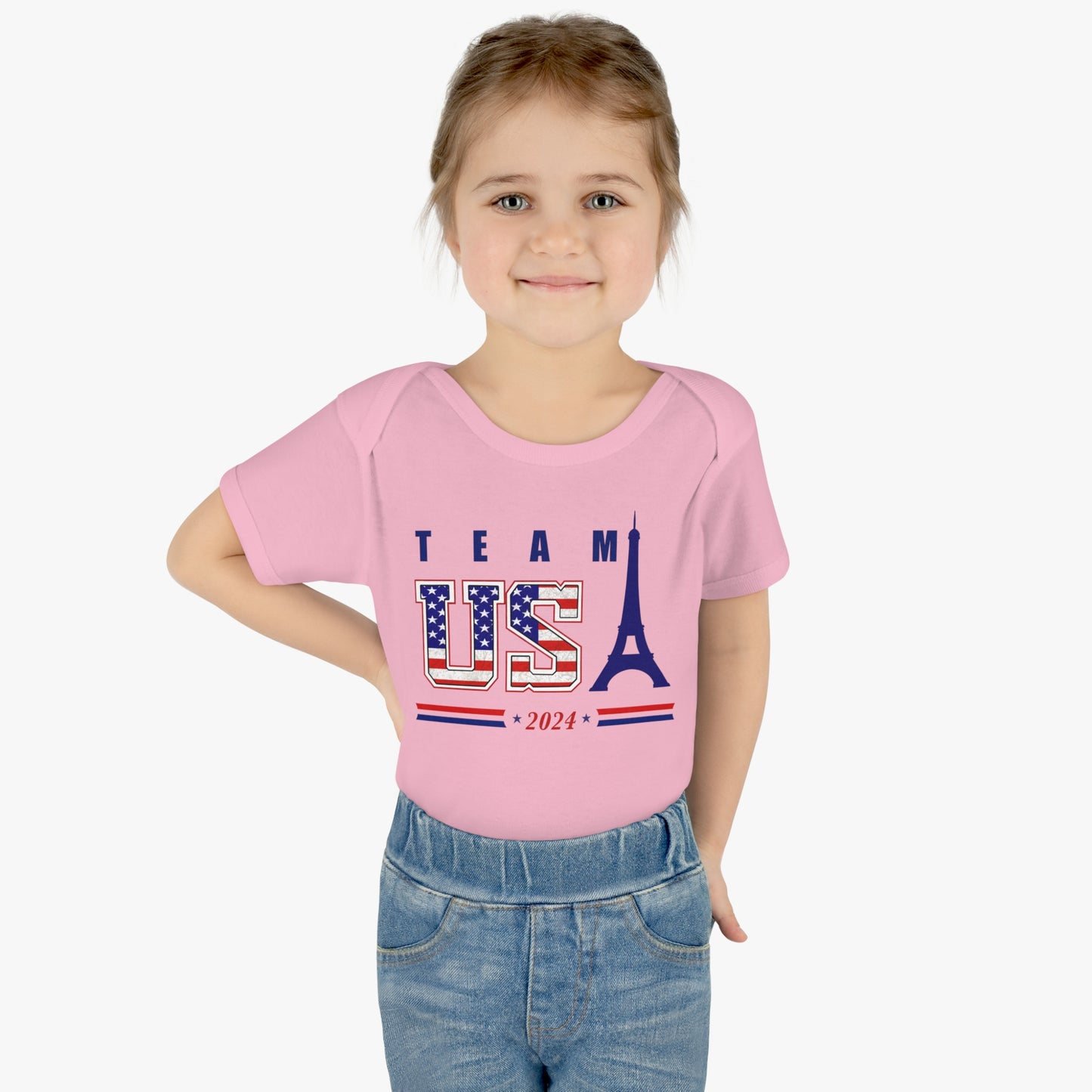 TEAM USA 2024 Paris Olympics Infant Baby Rib Bodysuit