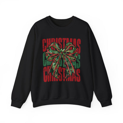 Christmas Coquette Bow Sweatshirt