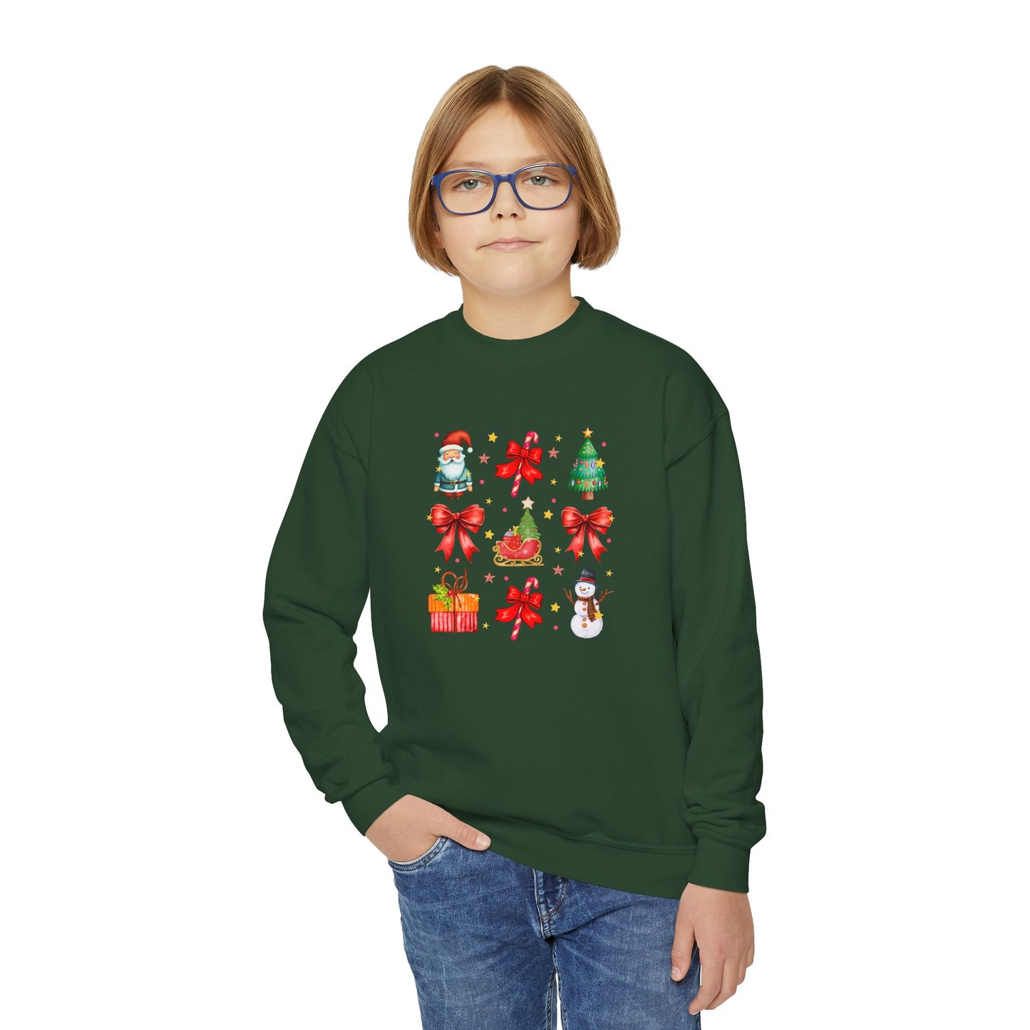 Coquotte Christmas Items Youth Crewneck Sweatshirt