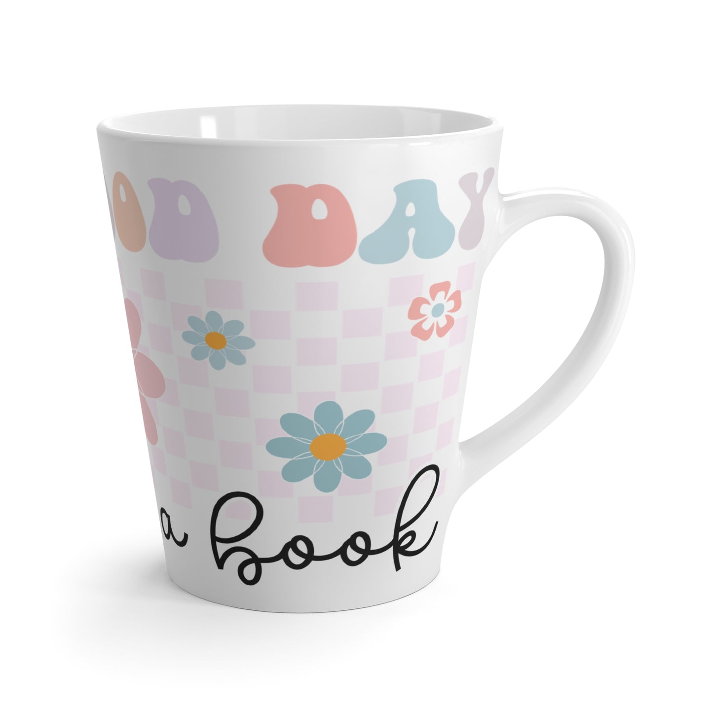 Charming Floral Latte Mug Book Lovers