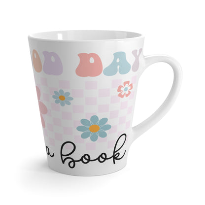 Charming Floral Latte Mug Book Lovers