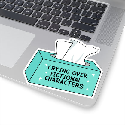 Crying Over Fictional Characters Book Lover Stickers
