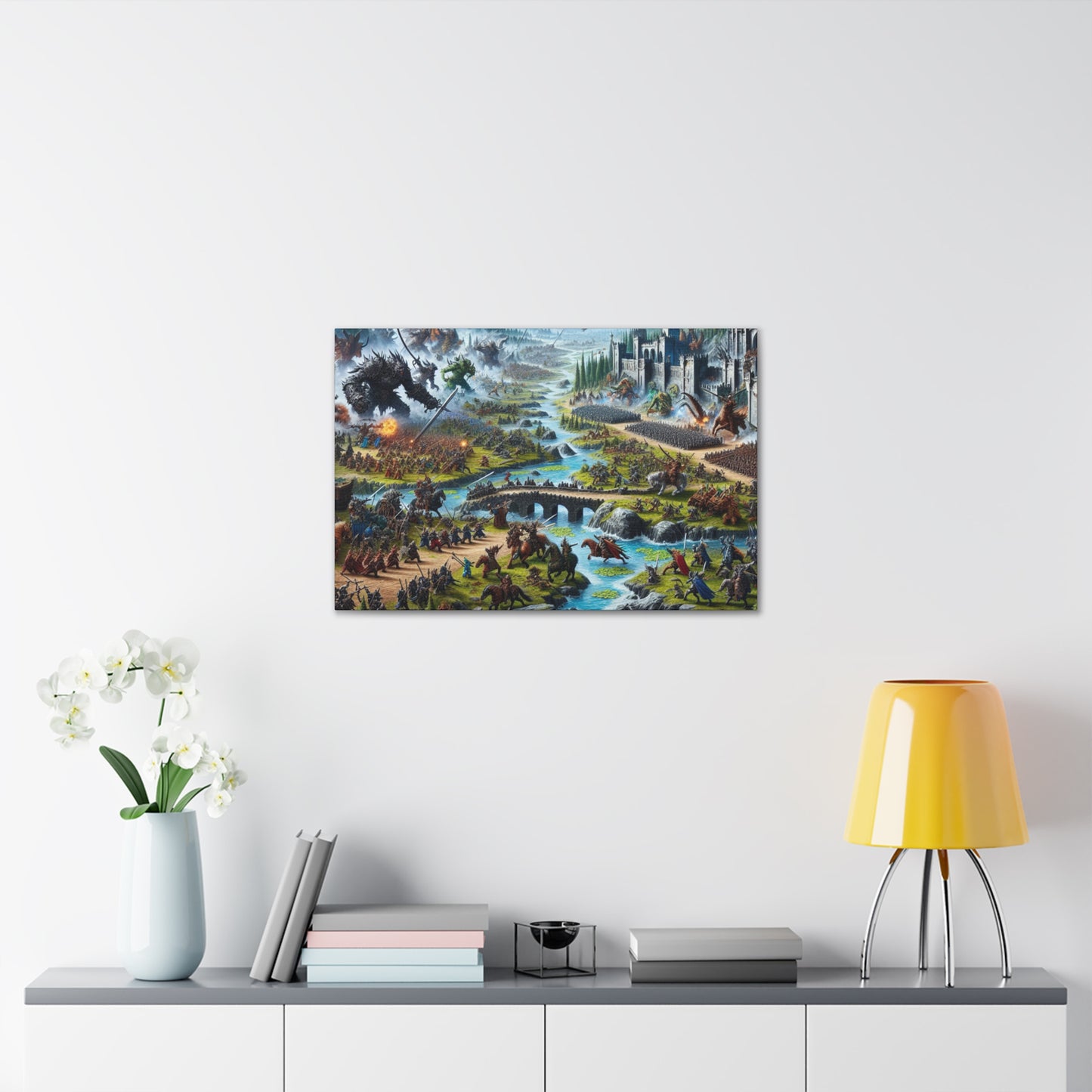 Fantasy Gaming Epic Battle Canvas Wall Art