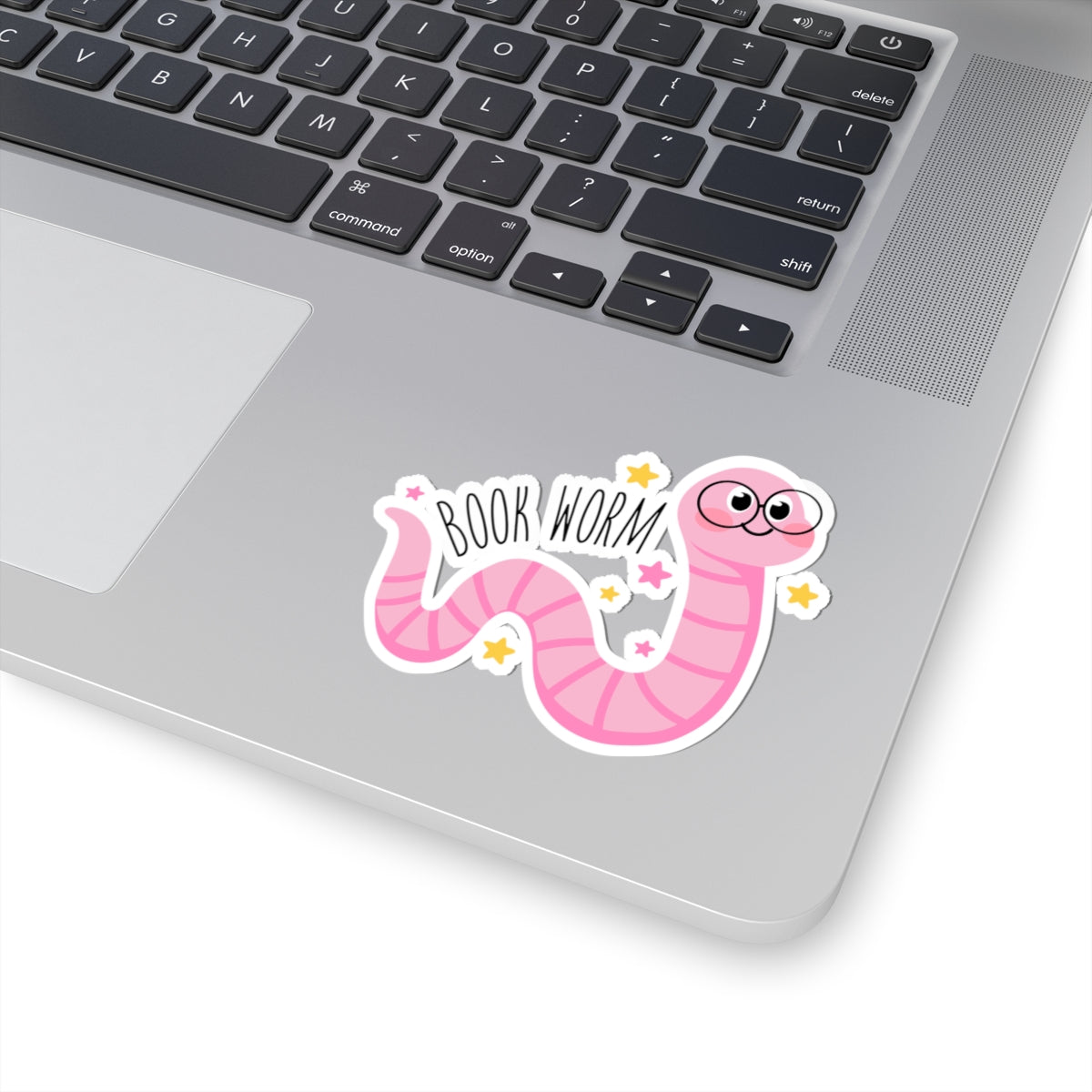 Cute Glossy Book Worm Stickers