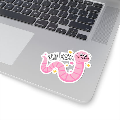 Cute Glossy Book Worm Stickers