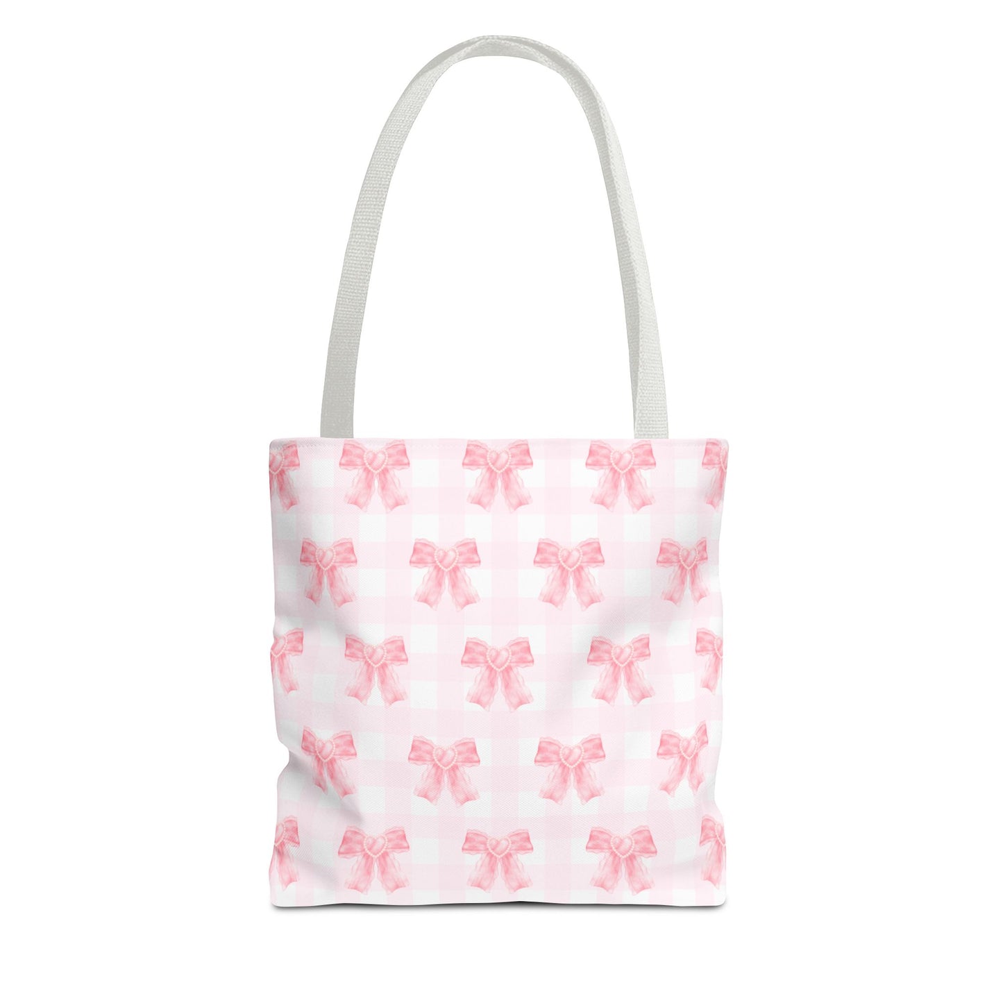 Girlie Pink Coquette Bow Tote Bag