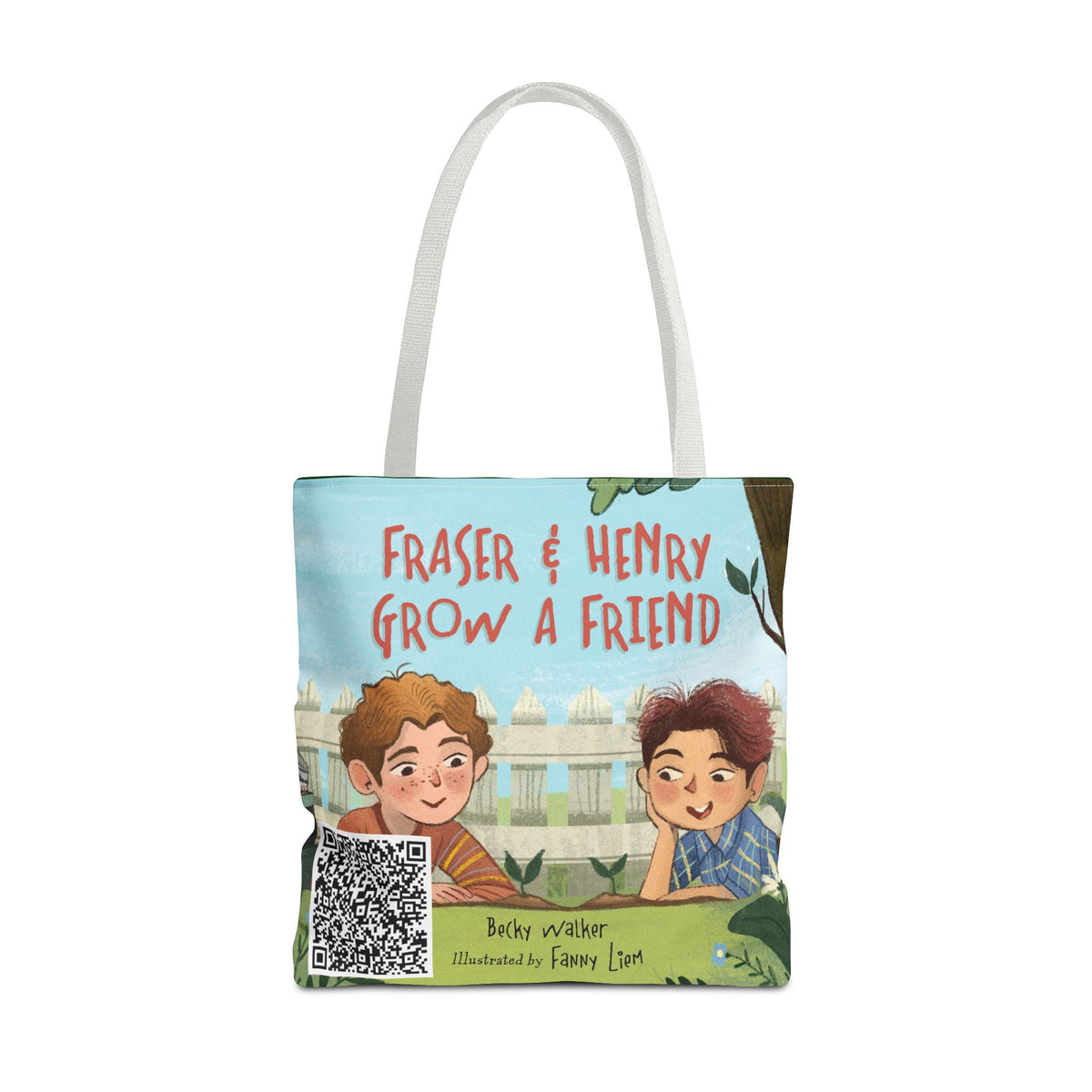 Fraser & Henry Grow a Friend Book Illustration Tote Bag
