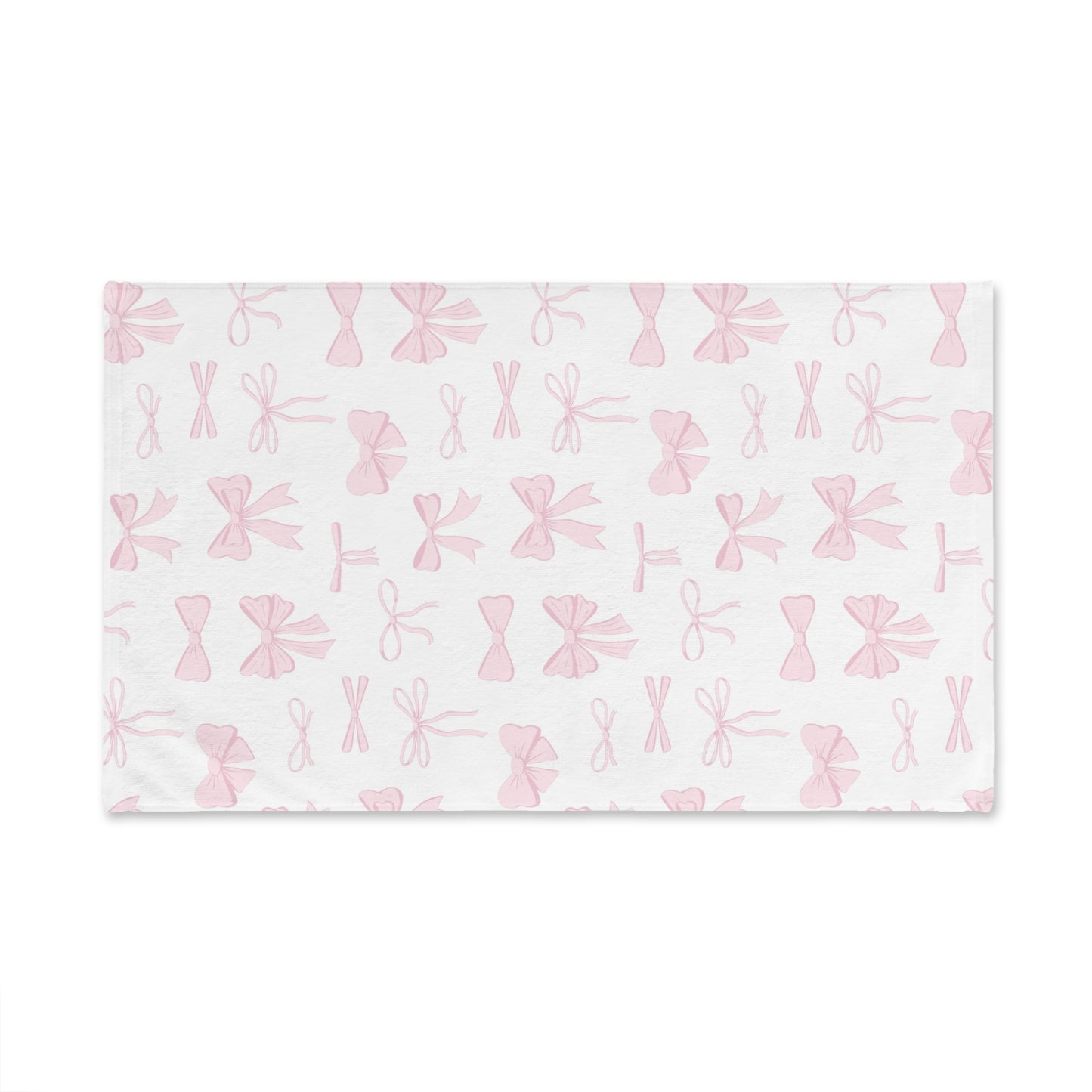 Coquette Pink Bow Hand Towel