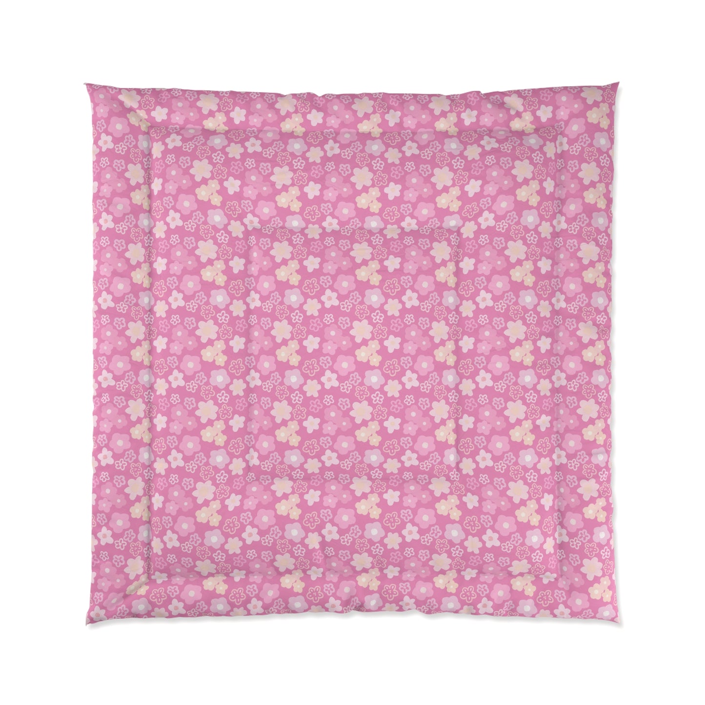 Pink Flower Power Comforter