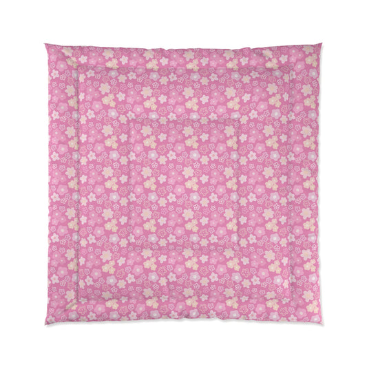 Pink Flower Power Comforter