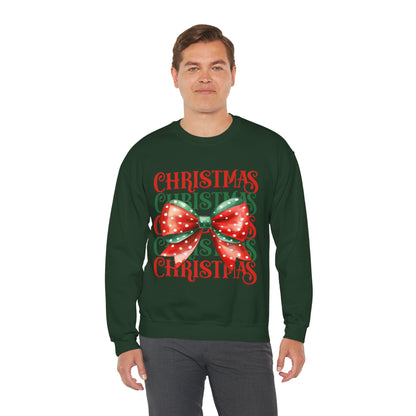 Christmas Coquette Bow Sweatshirt