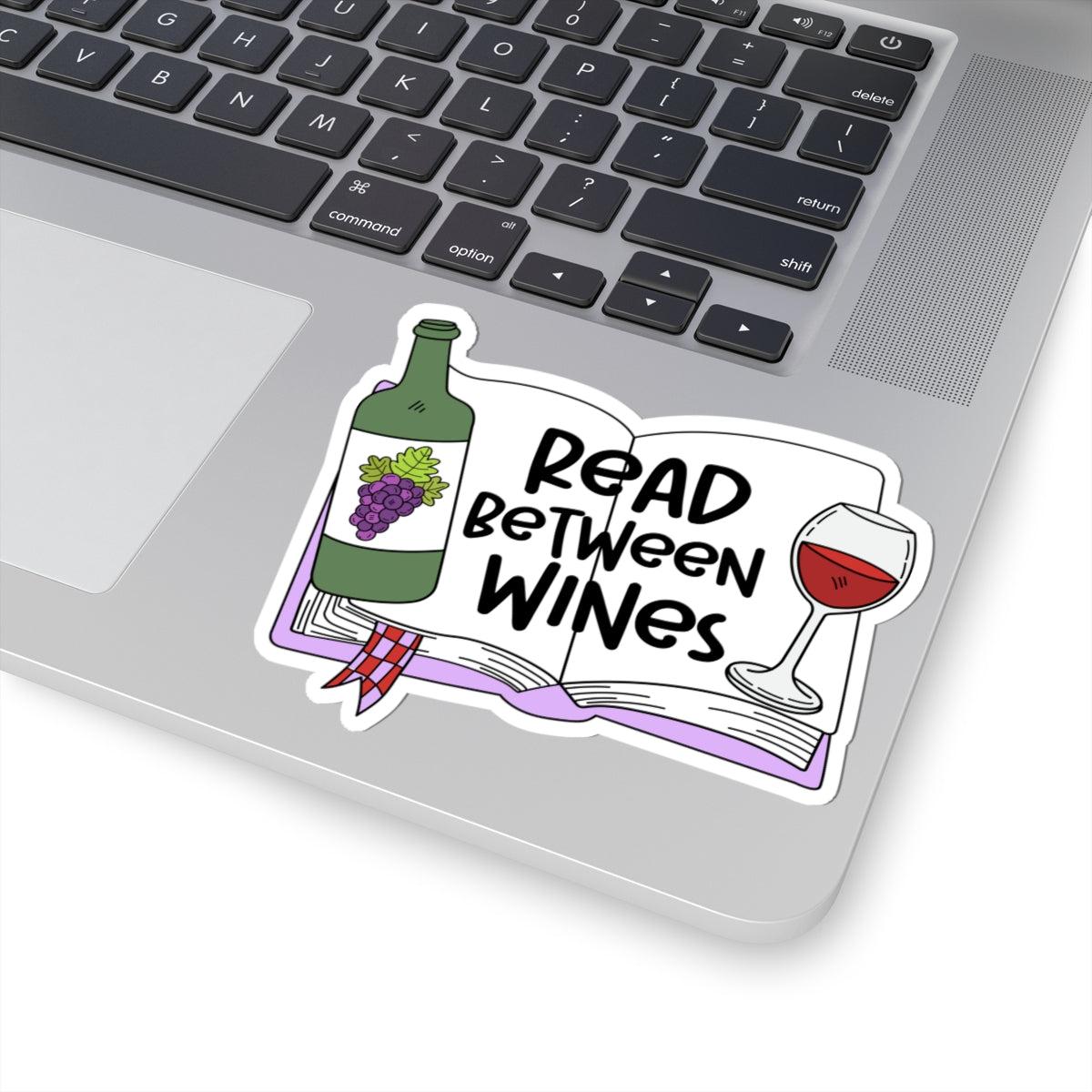 Wine-Themed Kiss-Cut Stickers for Book Lovers