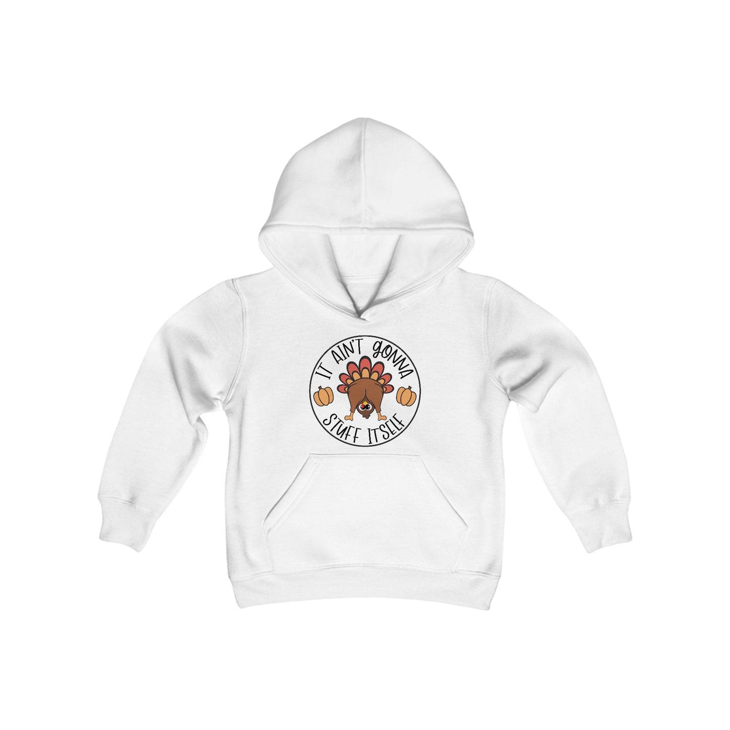 Thanksgiving TurkeyYouth Heavy Blend Hoodie Sweatshirt